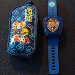 Blue Paw Patrol Watch and Case Set